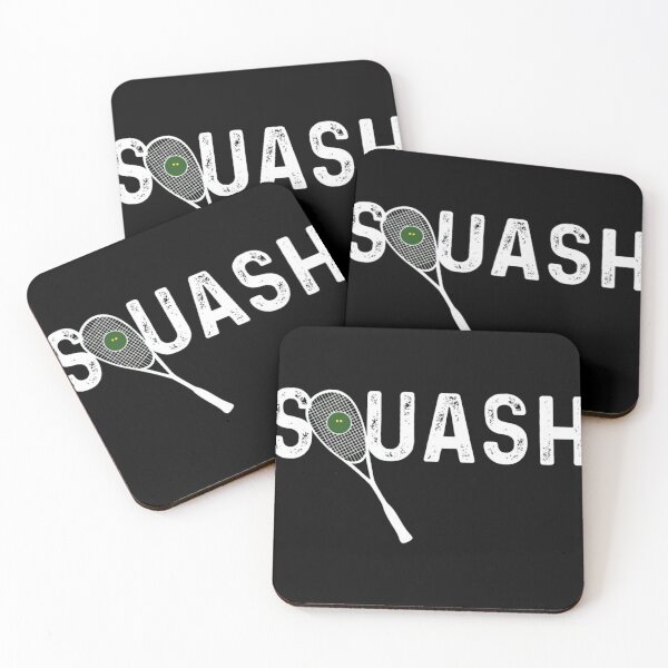 Item preview, Squash Racquet and Text Logo T-Shirt designed and sold by AnnamaeBreit.