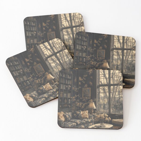 Item preview, Dark Academia Vintage Reading Room designed and sold by EverpageStudio.