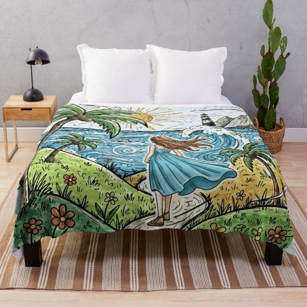 Item preview, Where the Ocean Meets the Sun – Whimsical Coastal Fantasy Art designed and sold by Y-MOONSTAR.