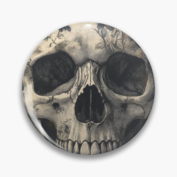 Item preview, Rustic Floral Skull Gothic Art designed and sold by EverpageStudio.