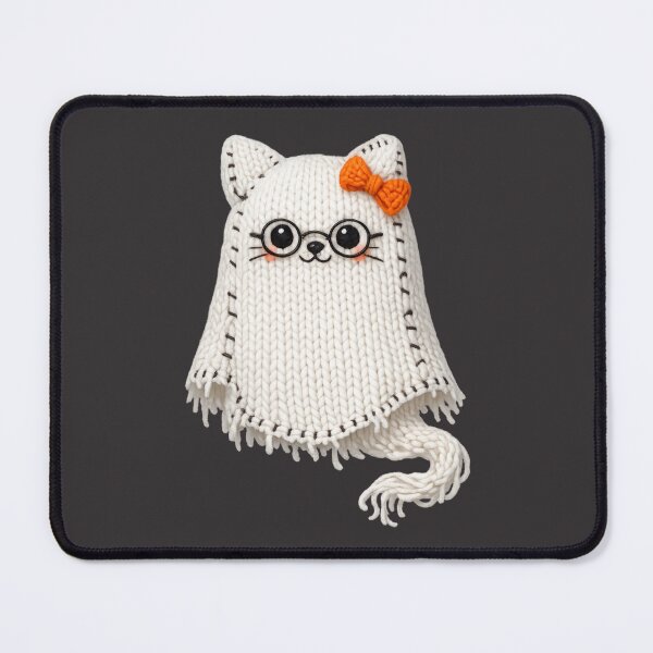Item preview, Cute Spooky Cat Ghost Halloween Bow Glasses Season Vintage designed and sold by SunfullyYours.