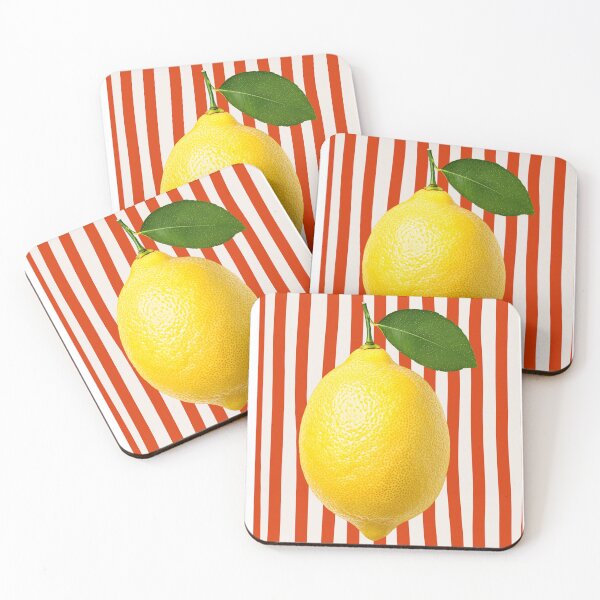 Item preview, Red stripes with lemon  designed and sold by Anisha  Vaz.