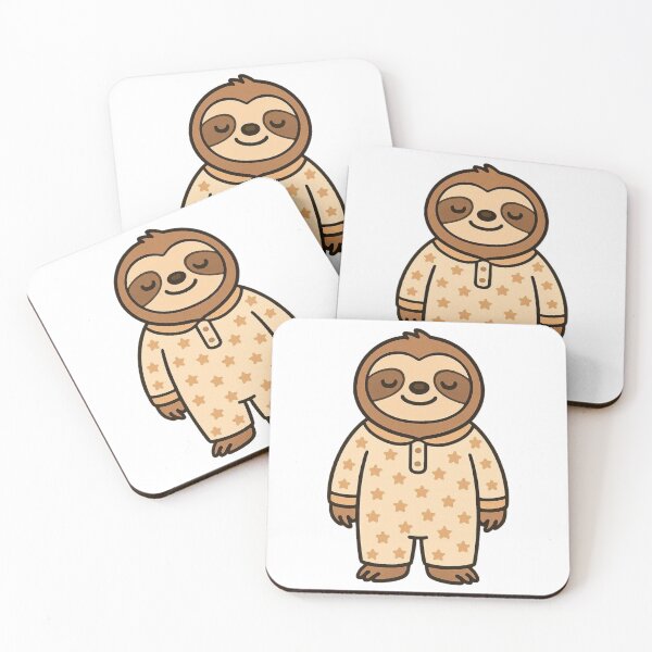 Item preview, Sleepy Sloth in Starry Pajamas – Cozy Cute Animal Illustration designed and sold by Confuzz1ed.