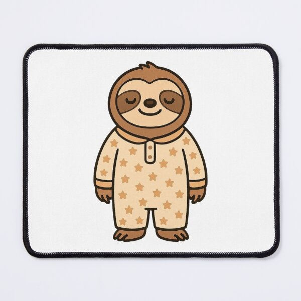 Item preview, Sleepy Sloth in Starry Pajamas – Cozy Cute Animal Illustration designed and sold by Confuzz1ed.