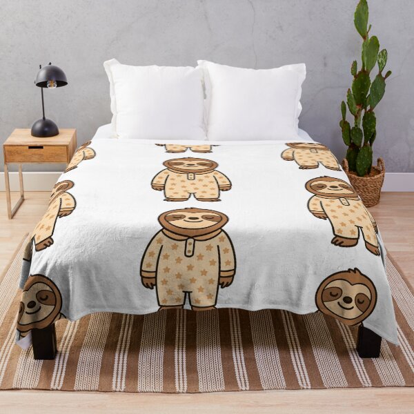 Item preview, Sleepy Sloth in Starry Pajamas – Cozy Cute Animal Illustration designed and sold by Confuzz1ed.