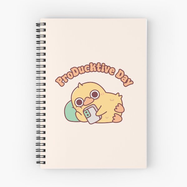 Item preview, Cute Duck Chilling With Handphone ProDucktive Day designed and sold by rustydoodle.