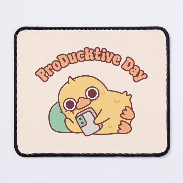 Item preview, Cute Duck Chilling With Handphone ProDucktive Day designed and sold by rustydoodle.