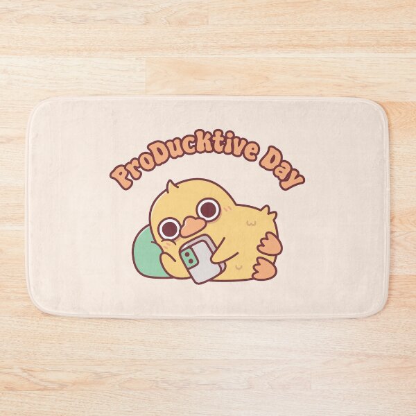 Item preview, Cute Duck Chilling With Handphone ProDucktive Day designed and sold by rustydoodle.