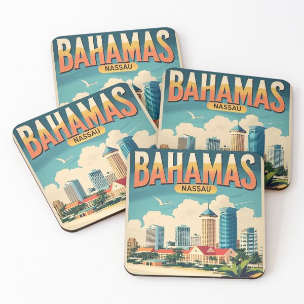 Item preview, Bahamas Nassau Vintage Travel Tourism Art designed and sold by TravelersGems.