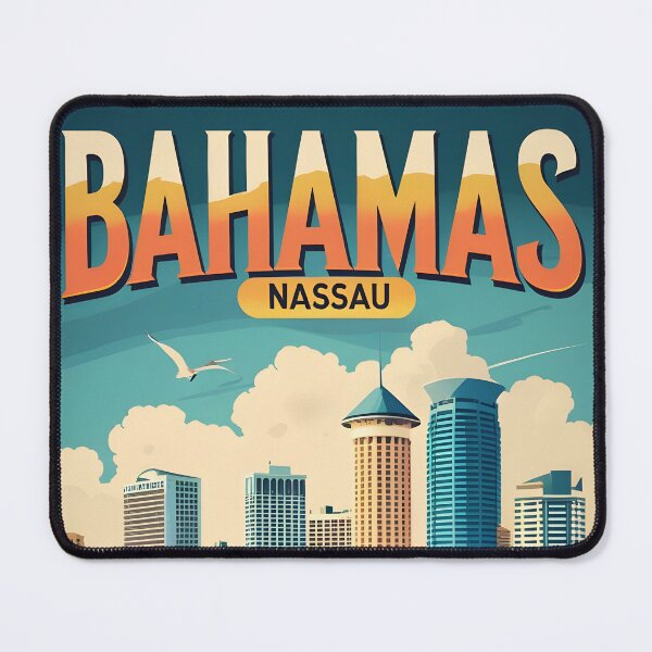 Item preview, Bahamas Nassau Vintage Travel Tourism Art designed and sold by TravelersGems.