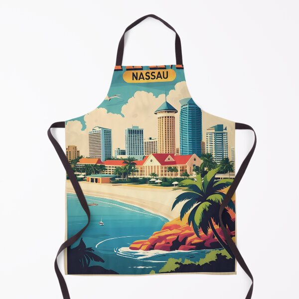 Item preview, Bahamas Nassau Vintage Travel Tourism Art designed and sold by TravelersGems.