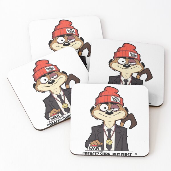 Item preview, Funny Meerkat Peace Prize - Peace? Sure. But First... - MaXiBoOM designed and sold by mAXiBoOM.