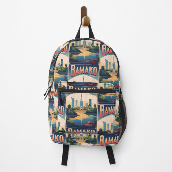 Item preview, Bamako Mali Vintage Travel Tourism Art designed and sold by TravelersGems.