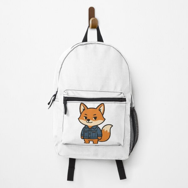 Item preview, Cool Fox in Classic Denim Jacket – Trendy Woodland Animal Illustration designed and sold by Confuzz1ed.