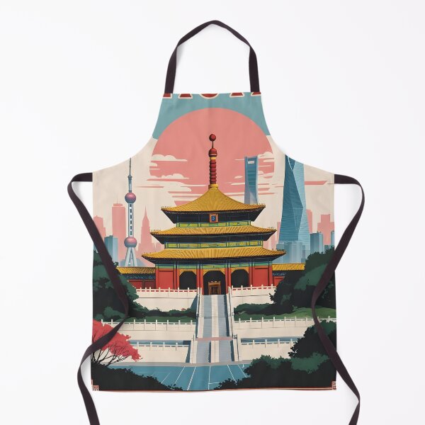 Item preview, Beijing China Vintage Travel Tourism Art designed and sold by TravelersGems.