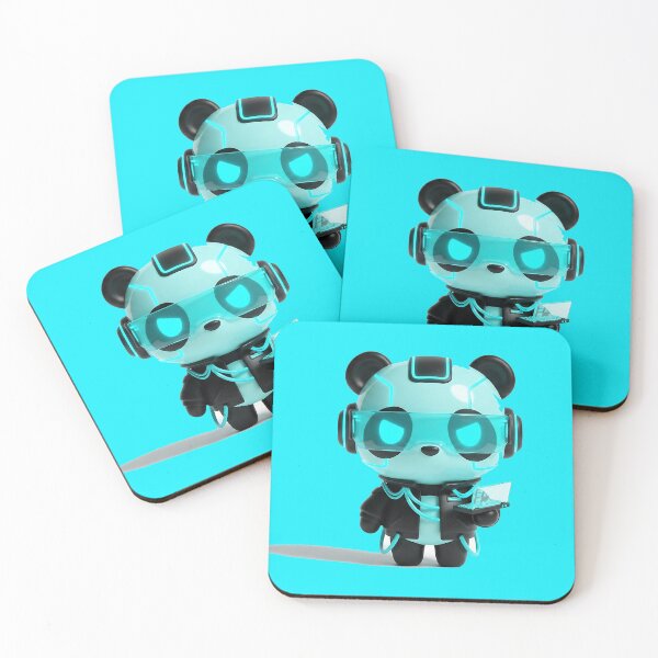 Item preview, Cute Cyber Panda Hacker – Futuristic Tech Chibi designed and sold by Saixor.