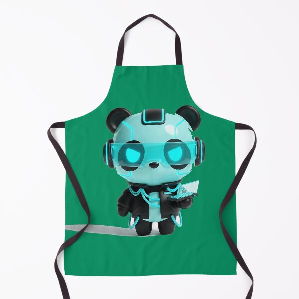 Item preview, Cute Cyber Panda Hacker – Futuristic Tech Chibi designed and sold by Saixor.