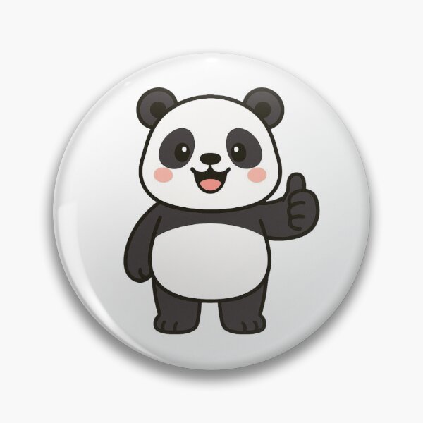 Item preview, Happy Panda Giving Big Thumbs Up – Cute Positive Animal Illustration designed and sold by Confuzz1ed.