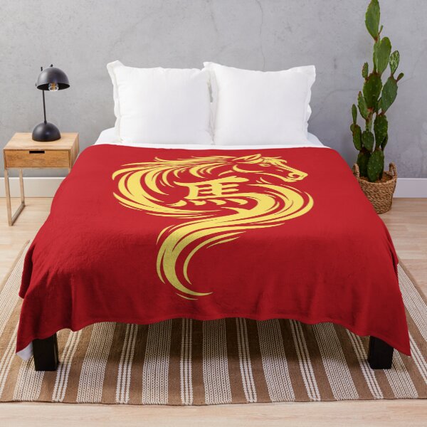 Item preview, Year Of The Horse Chinese New Year 2026 red gold zodiac designed and sold by w1ckerman.