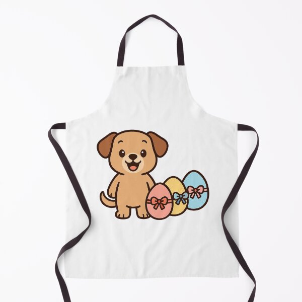 Item preview, Excited Puppy Beside Pastel Easter Eggs – Sweet Spring Celebration Illustration designed and sold by Confuzz1ed.