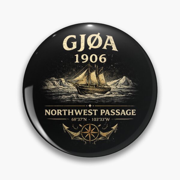 Item preview, Gjøa Northwest Passage 1906 Vintage Expedition designed and sold by Retr0Tshirts.