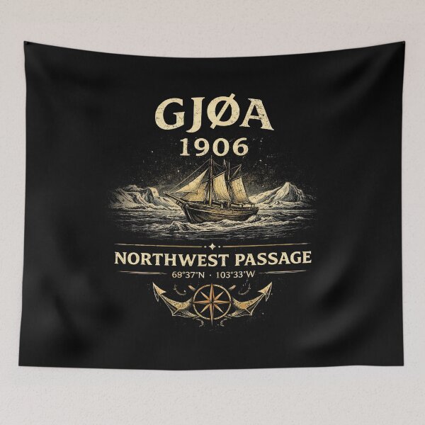 Item preview, Gjøa Northwest Passage 1906 Vintage Expedition designed and sold by Retr0Tshirts.