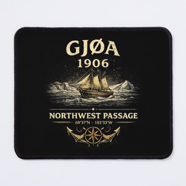 Item preview, Gjøa Northwest Passage 1906 Vintage Expedition designed and sold by Retr0Tshirts.