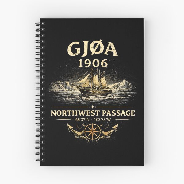 Item preview, Gjøa Northwest Passage 1906 Vintage Expedition designed and sold by Retr0Tshirts.