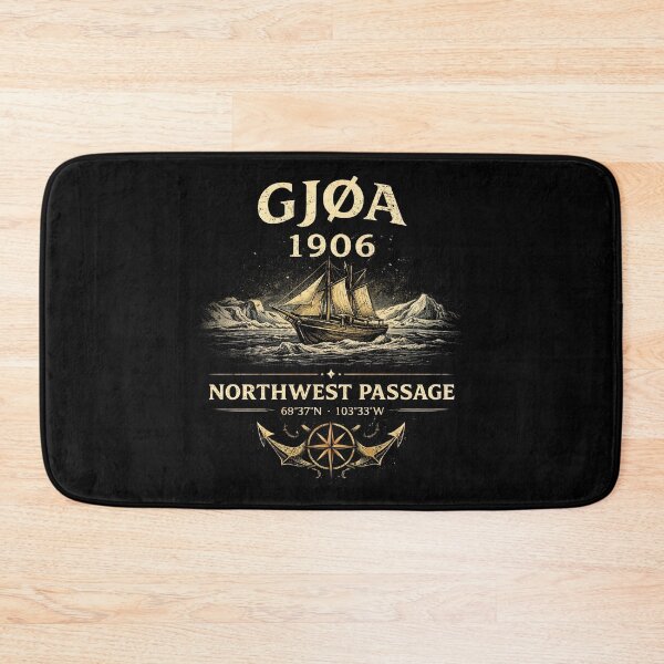 Item preview, Gjøa Northwest Passage 1906 Vintage Expedition designed and sold by Retr0Tshirts.