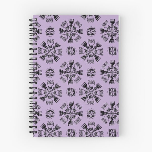 Item preview, Antique Furniture Decorations Radial Black on Mauve designed and sold by Digitalmyth's Designs.