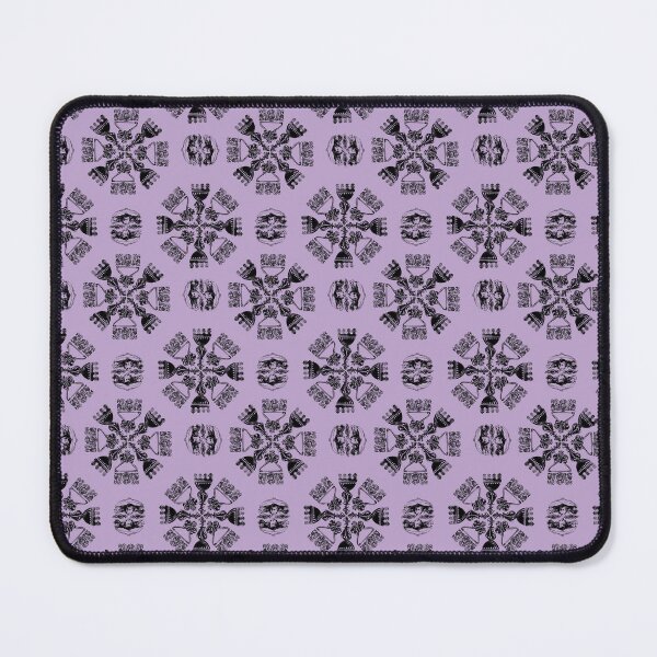 Item preview, Antique Furniture Decorations Radial Black on Mauve designed and sold by Digitalmyth's Designs.