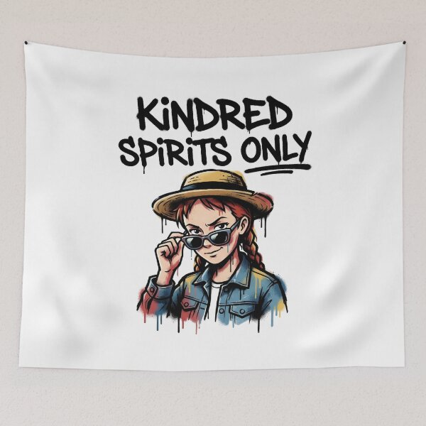 Item preview, Anne of Green Gables Kindred Spirits Only Graffiti designed and sold by Fenay Designs.