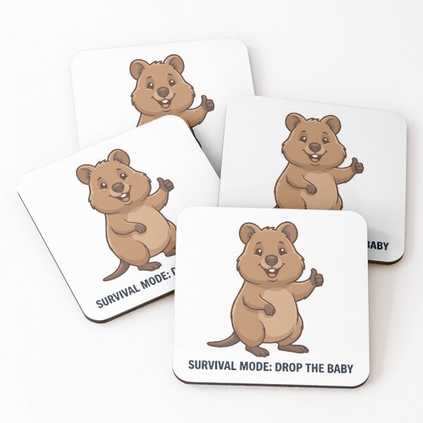 Item preview, Survival Mode Activated Funny Quokka Mother designed and sold by Petzzz.