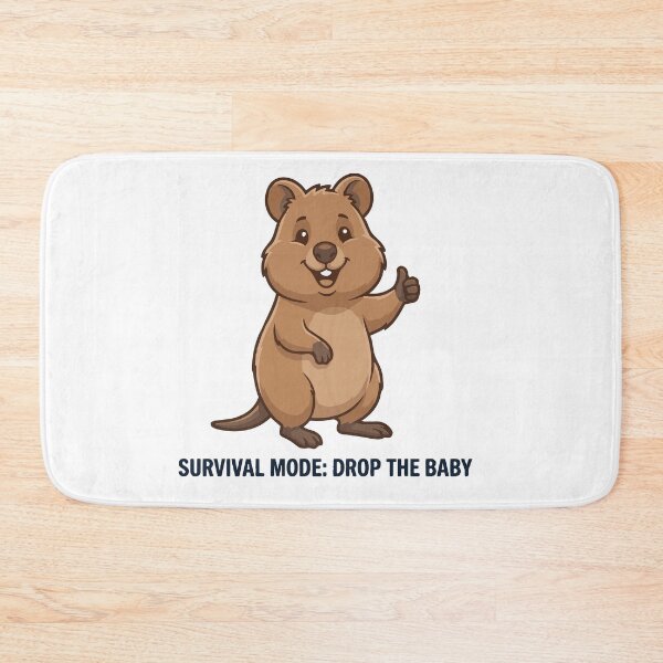 Item preview, Survival Mode Activated Funny Quokka Mother designed and sold by Petzzz.
