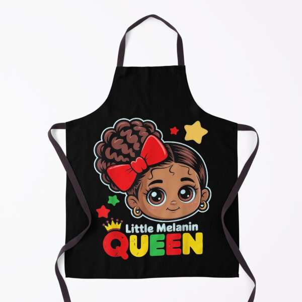 Item preview, Little Melanin Queen Cute Girl With Red Bow Black Girl Magic designed and sold by PonyRoniku.