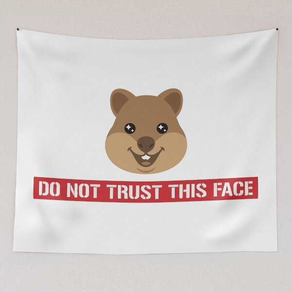 Item preview, Do Not Trust This Face Cute Evil Quokka designed and sold by Petzzz.