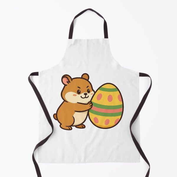 Item preview, Determined Hamster Rolling Giant Striped Easter Egg – Cute Spring Animal Illustration designed and sold by Confuzz1ed.