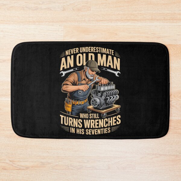 Item preview, Never Underestimate An Old Man Who Still Turns Wrenches In Seventies designed and sold by PonyRoniku.