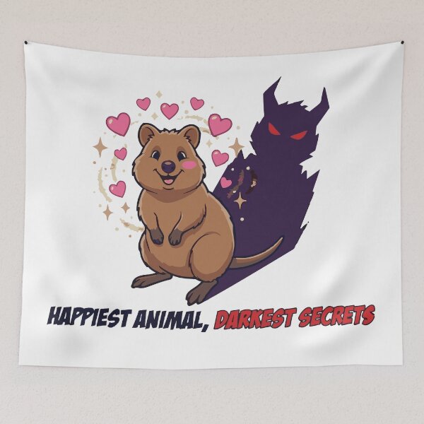 Item preview, Happiest Animal Darkest Secrets Quokka Design designed and sold by Petzzz.