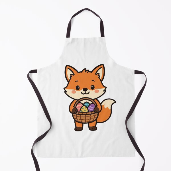 Item preview, Playful Fox Carrying Easter Egg Basket – Whimsical Spring Animal Illustration designed and sold by Confuzz1ed.