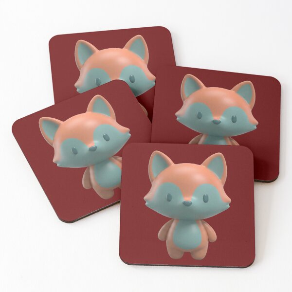 Artikelvorschau, Niedlicher minimalistischer Fuchs-Charakter in 3D entworfen und verkauft von Saixor.