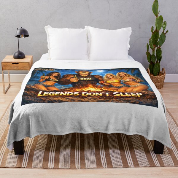 Item preview, Legends Don’t Sleep – OSID Beach Bonfire Party Monkey designed and sold by 131Mayhem.