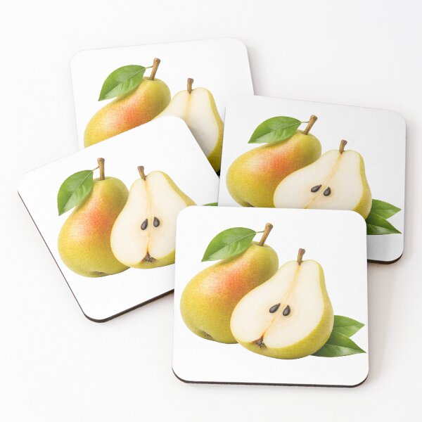 Item preview, Fresh Ripe Pear With Slice And Leaves designed and sold by PriyankaSonara.
