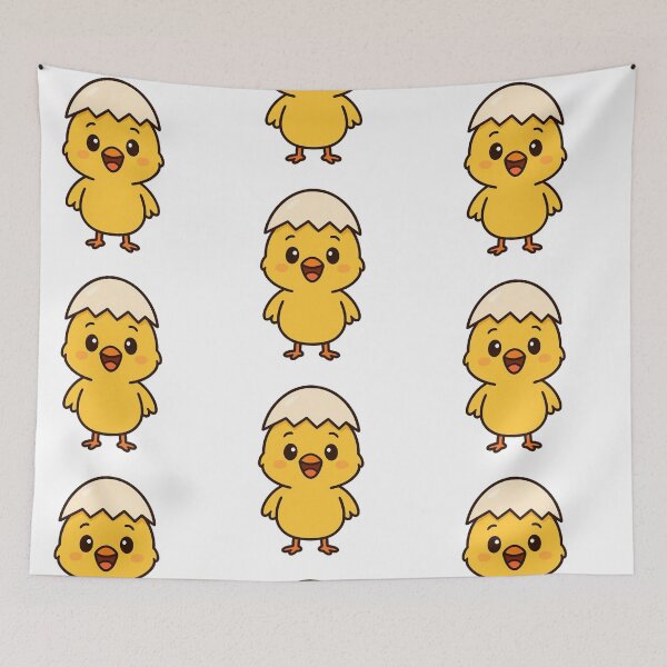 Item preview, Adorable Baby Chick in Cracked Eggshell – Sweet Easter Spring Illustration designed and sold by Confuzz1ed.