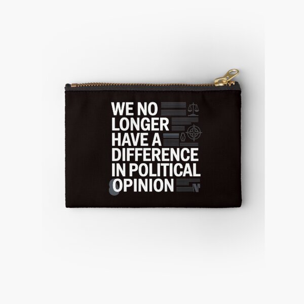 Item preview, We No Longer Have a Difference in Political Opinion in Political Opinion – Retro Morality Quote Design designed and sold by Redgiant87x.