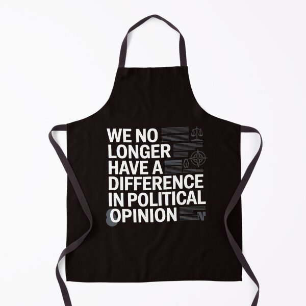 Item preview, We No Longer Have a Difference in Political Opinion in Political Opinion – Retro Morality Quote Design designed and sold by Redgiant87x.