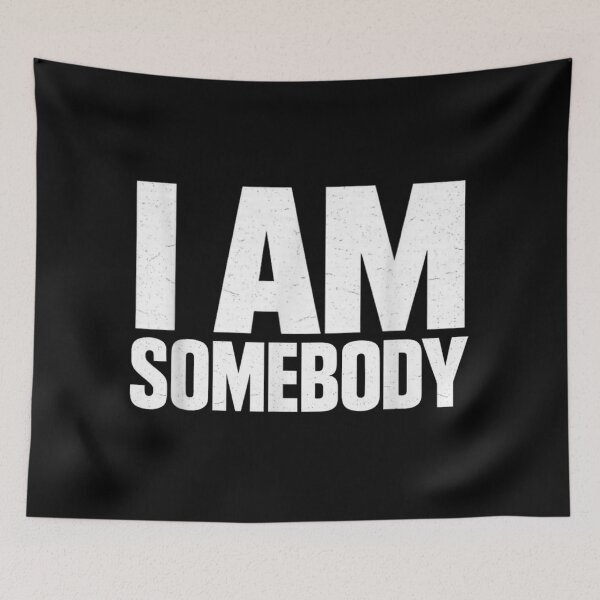 Item preview, I Am Somebody Inspirational Typography Motivational Quote Distressed Minimalist Text designed and sold by Altenpendinton.