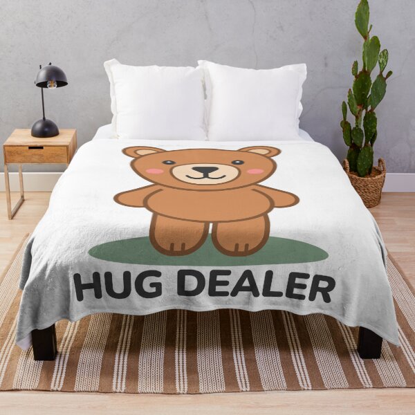 Item preview, Hug Dealer - Cute Teddy Bear Funny Pun designed and sold by Shape Snip Studio.