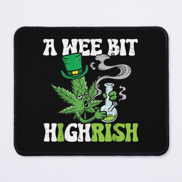 Item preview, A Wee Bit Highrish Funny St Patricks Day Marijuana Weed Bong Humor designed and sold by Altenpendinton.