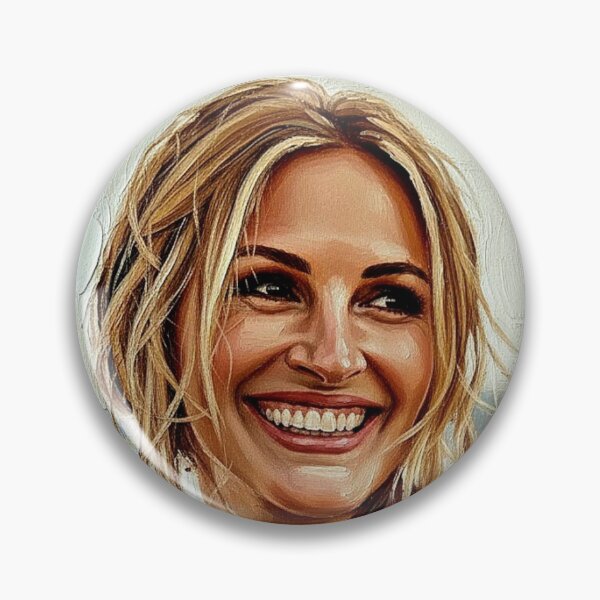 Item preview, The Golden Smile: Julia Roberts Luminous Coastal Portrait designed and sold by Art's Diner.